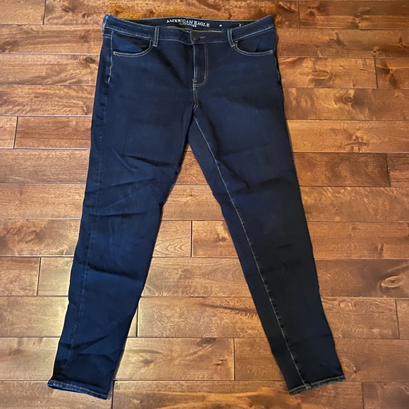 AE Super Stretch Dark Blue Denim Jegging - Picture 3 of 3